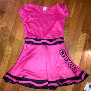Pink and Black Crayola Crayon Halloween Costume and Accessories